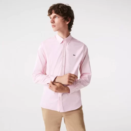 Lacoste Shirts-Men'S Regular Fit Premium Cotton Shirt