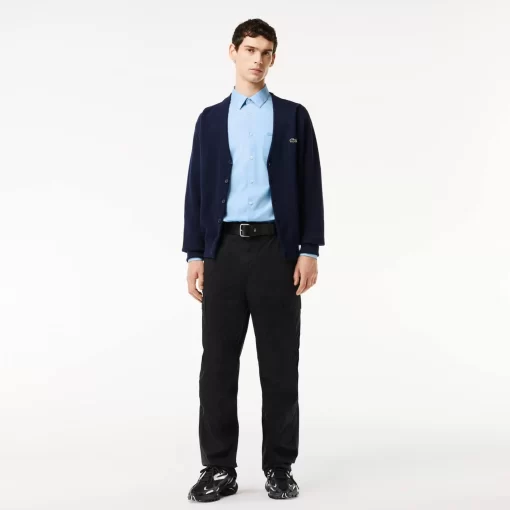 Lacoste Shirts-Men'S Regular Fit Solid Cotton Shirt