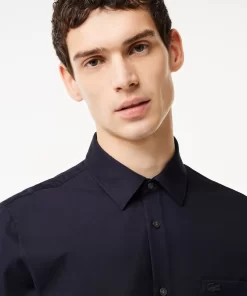 Lacoste Shirts-Men'S Regular Fit Solid Cotton Shirt