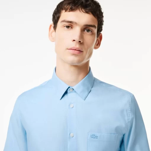 Lacoste Shirts-Men'S Regular Fit Solid Cotton Shirt