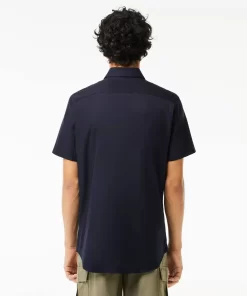 Lacoste Shirts-Men'S Regular Fit Solid Cotton Shirt