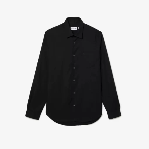 Lacoste Shirts-Men'S Regular Fit Solid Cotton Shirt