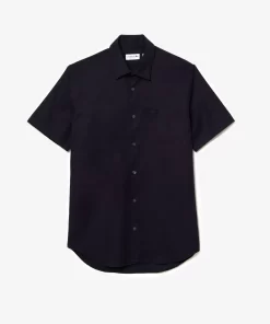 Lacoste Shirts-Men'S Regular Fit Solid Cotton Shirt