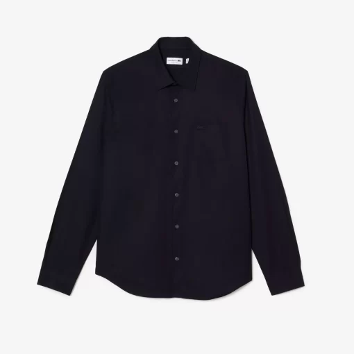 Lacoste Shirts-Men'S Regular Fit Solid Cotton Shirt