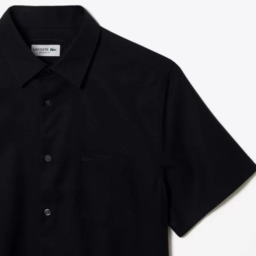 Lacoste Shirts-Men'S Regular Fit Solid Cotton Shirt