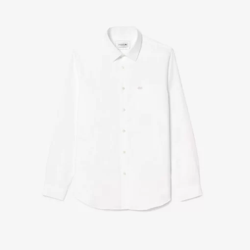 Lacoste Shirts-Men'S Regular Fit Solid Cotton Shirt