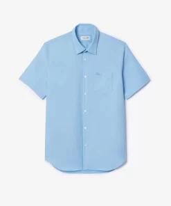 Lacoste Shirts-Men'S Regular Fit Solid Cotton Shirt