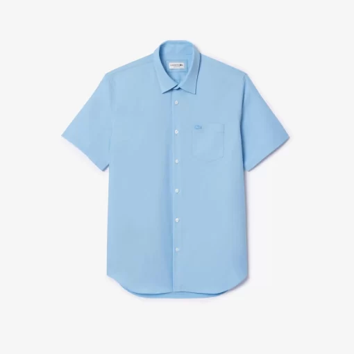 Lacoste Shirts-Men'S Regular Fit Solid Cotton Shirt