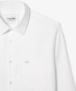 Lacoste Shirts-Men'S Regular Fit Solid Cotton Shirt