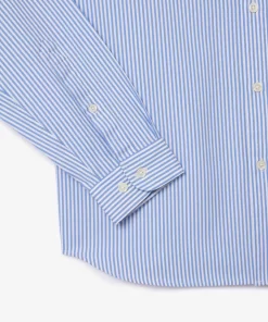 Lacoste Shirts-Men'S Regular Fit Striped Cotton Shirt