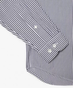 Lacoste Shirts-Men'S Regular Fit Striped Cotton Shirt