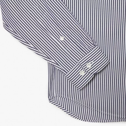 Lacoste Shirts-Men'S Regular Fit Striped Cotton Shirt