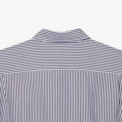 Lacoste Shirts-Men'S Regular Fit Striped Cotton Shirt