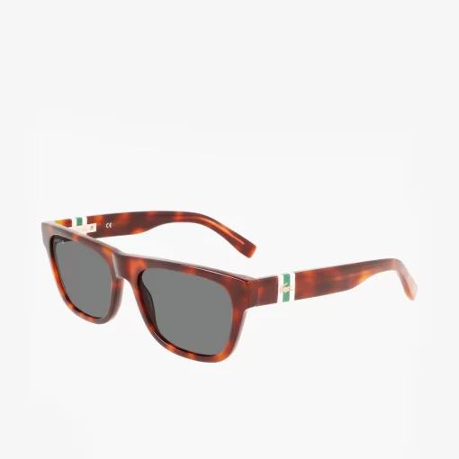 Lacoste Sunglasses-Men'S Scale-Style Rectangle Acetate L.12.12 Sunglasses