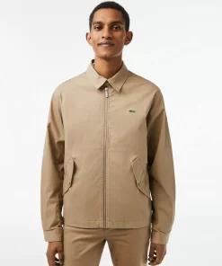 Lacoste Jackets & Coats-Men'S Short Zippered Organic Cotton Gabardine Jacket