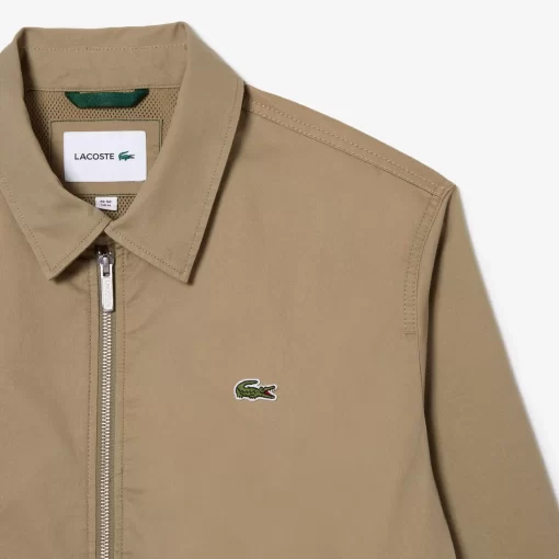 Lacoste Jackets & Coats-Men'S Short Zippered Organic Cotton Gabardine Jacket