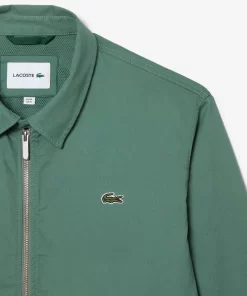 Lacoste Jackets & Coats-Men'S Short Zippered Organic Cotton Gabardine Jacket