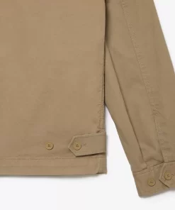 Lacoste Jackets & Coats-Men'S Short Zippered Organic Cotton Gabardine Jacket