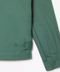 Lacoste Jackets & Coats-Men'S Short Zippered Organic Cotton Gabardine Jacket