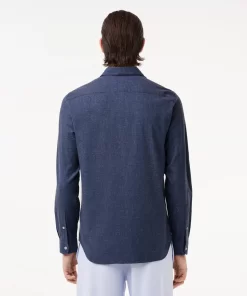 Lacoste Shirts-Men'S Slim Fit Cotton Chambray Shirt