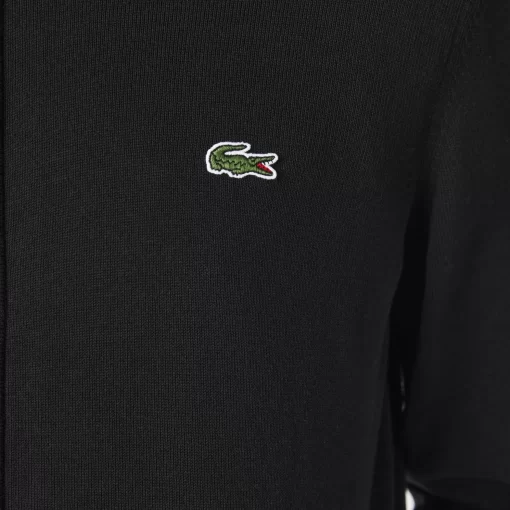 Lacoste Knitwear-Men'S Stand-Up Collar Organic Cotton Zippered Sweater