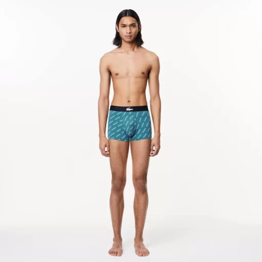 Lacoste Underwear & Lounge Wear-Men'S Stretch Cotton Trunk 3-Pack