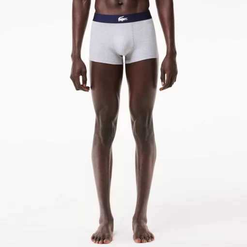 Lacoste Underwear & Lounge Wear-Men'S Stretch Cotton Trunk 3-Pack