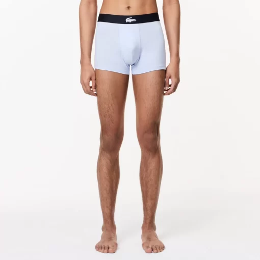 Lacoste Underwear & Lounge Wear-Men'S Stretch Cotton Trunk 3-Pack