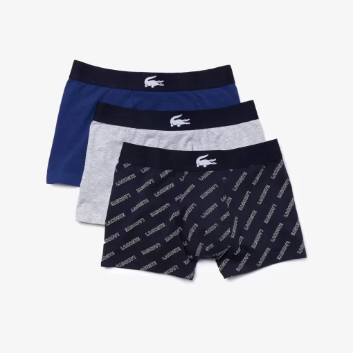 Lacoste Underwear & Lounge Wear-Men'S Stretch Cotton Trunk 3-Pack