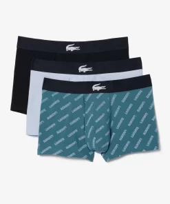 Lacoste Underwear & Lounge Wear-Men'S Stretch Cotton Trunk 3-Pack