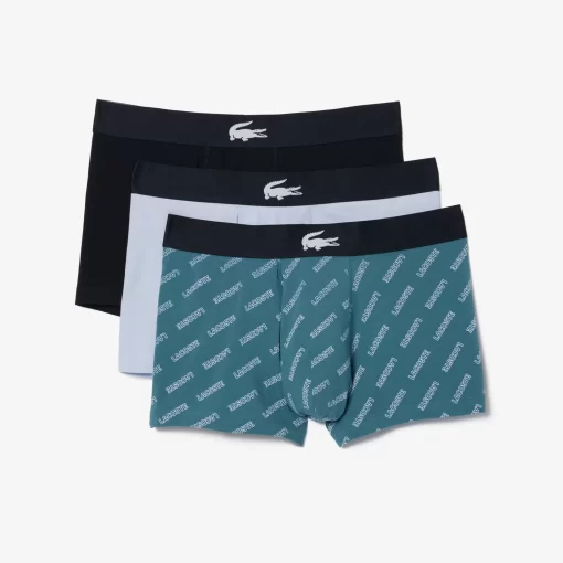 Lacoste Underwear & Lounge Wear-Men'S Stretch Cotton Trunk 3-Pack