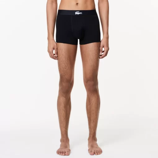 Lacoste Underwear & Lounge Wear-Men'S Stretch Cotton Trunk 3-Pack