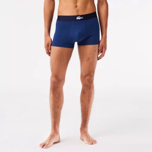 Lacoste Underwear & Lounge Wear-Men'S Stretch Cotton Trunk 3-Pack