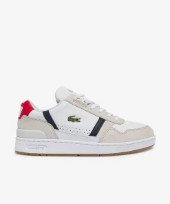 Lacoste Sneakers-Men'S T-Clip Tricolour Leather And Suede Trainers