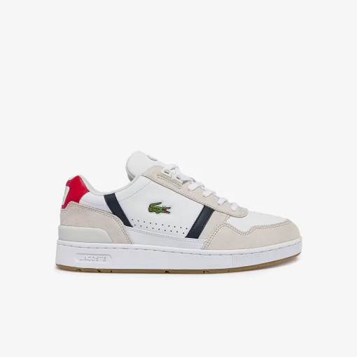 Lacoste Sneakers-Men'S T-Clip Tricolour Leather And Suede Trainers