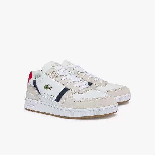 Lacoste Sneakers-Men'S T-Clip Tricolour Leather And Suede Trainers