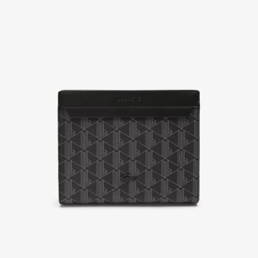 Lacoste Wallets & Small Leather Goods-Men'S The Blend Monogram Print Canvas Toiletry Bag