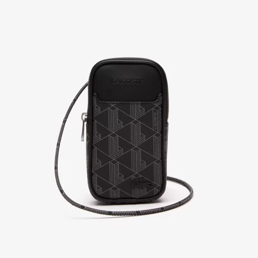 Lacoste Wallets & Small Leather Goods-Men'S The Blend Monogram Print Smartphone Holder