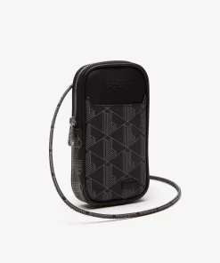 Lacoste Wallets & Small Leather Goods-Men'S The Blend Monogram Print Smartphone Holder