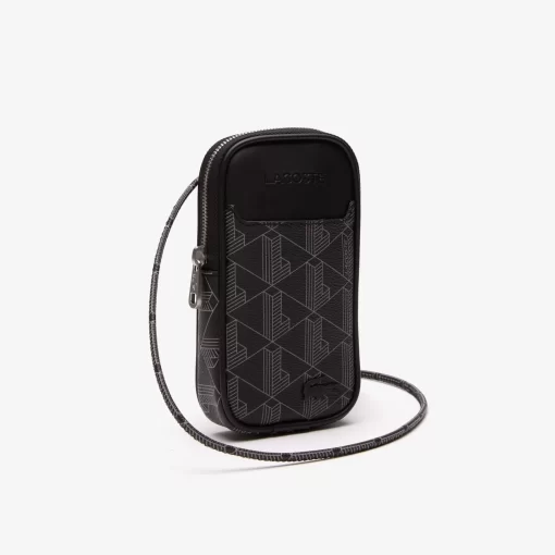 Lacoste Wallets & Small Leather Goods-Men'S The Blend Monogram Print Smartphone Holder