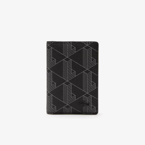 Lacoste Wallets & Small Leather Goods-Men'S The Blend Monogram Print Vertical Card Holder