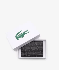 Lacoste Wallets & Small Leather Goods-Men'S The Blend Monogram Print Vertical Card Holder