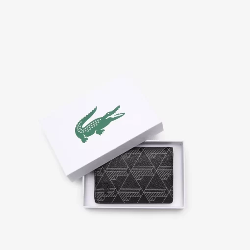 Lacoste Wallets & Small Leather Goods-Men'S The Blend Monogram Print Vertical Card Holder