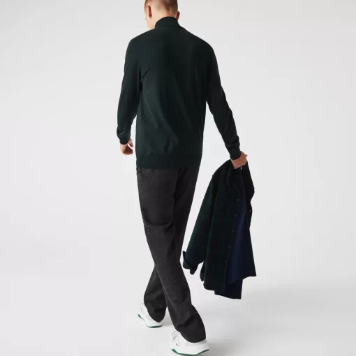 Lacoste Knitwear-Men'S Turtleneck Merino Wool Sweater