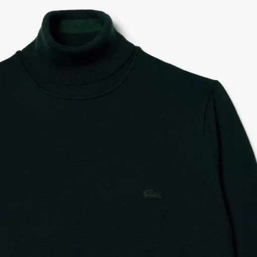 Lacoste Knitwear-Men'S Turtleneck Merino Wool Sweater