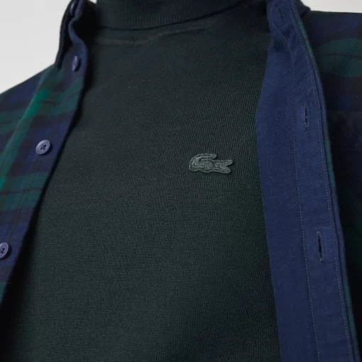 Lacoste Knitwear-Men'S Turtleneck Merino Wool Sweater