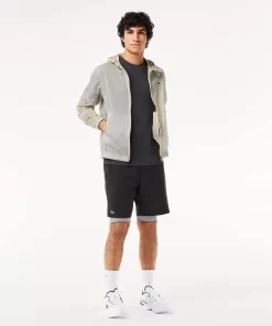 Lacoste Fitness & Training-Men'S Two-Tone Sport Shorts With Built-In Undershorts