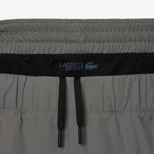 Lacoste Fitness & Training-Men'S Two-Tone Sport Shorts With Built-In Undershorts