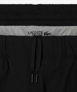 Lacoste Fitness & Training-Men'S Two-Tone Sport Shorts With Built-In Undershorts