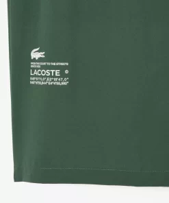 Lacoste Fitness & Training-Men'S Two-Tone Sport Shorts With Built-In Undershorts